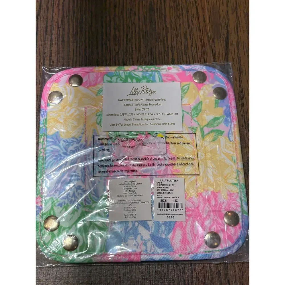 Lilly Pulitzer Catch All Tray Bright Delight New In Packaging